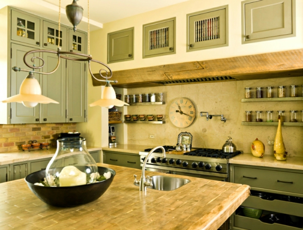 ديكور المنزل مطبخ مطبخ أثاث إنجليزي نمط ديكور المنزل الألوان