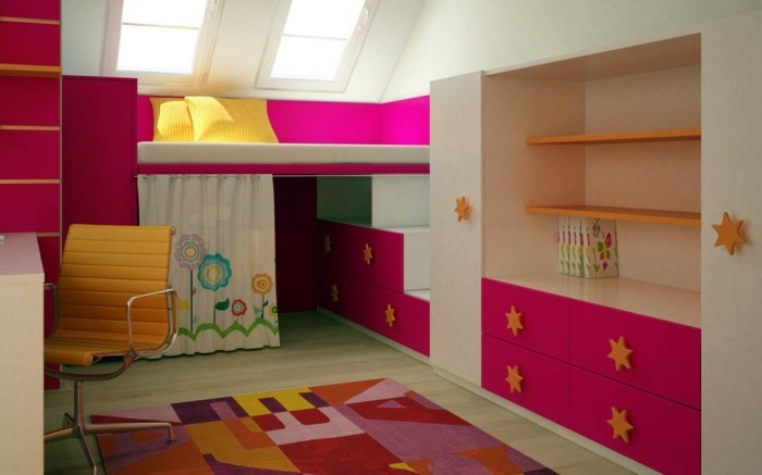 living ideas children's room colored interior cool carpet roof pitch
