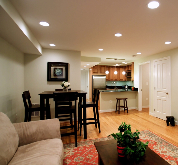 ideas para vivir habitaciones pequeñas iluminación de techo pequeña sala de estar