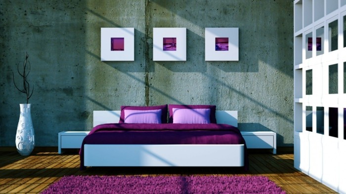 ζουν ιδέες κρεβατοκάμαρα όμορφη διακόσμηση τοίχων και εμφάνιση συγκεκριμένη