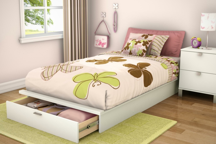 idei de viață dormitor sertar pat design functional