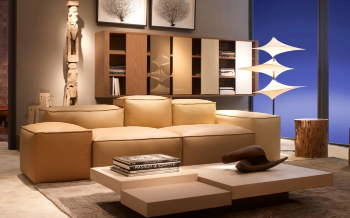levende ideer stue stue møbler beige minimalistiske sofabord