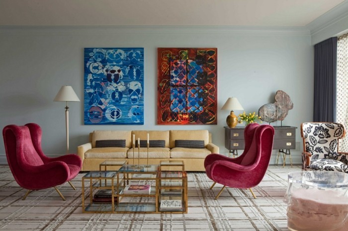 hjem indretning stue eclectic møbler stil stearinlys