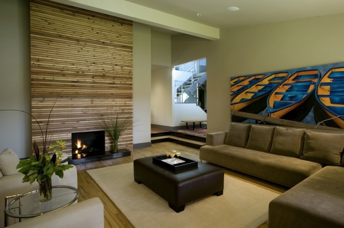 客厅客厅壁炉米色地毯花式沙发口音墙壁