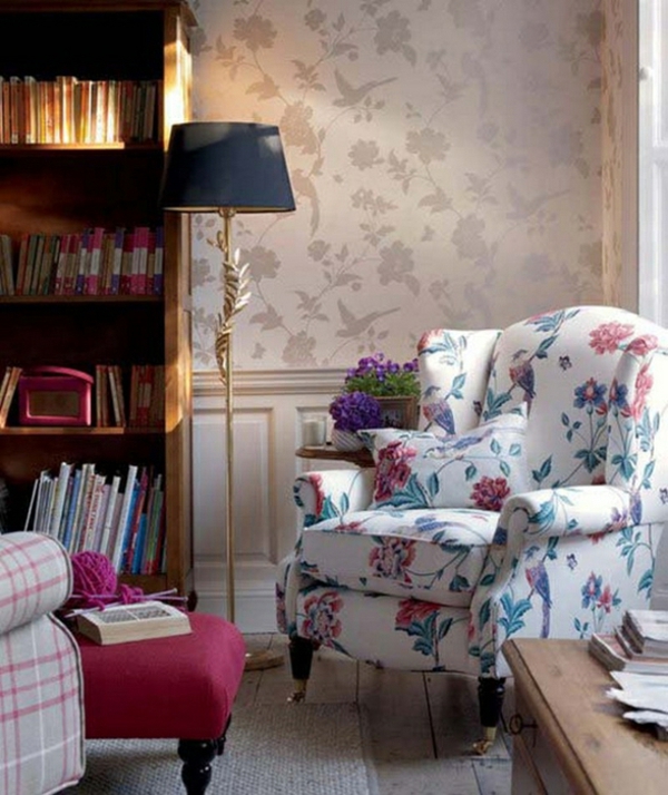 camera de zi camera de zi tapițat mobilier fotoliu podea lămpi stil englezesc lectură colț