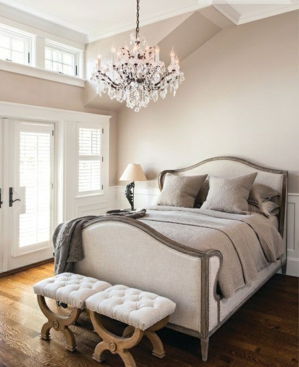 Идеи за плосък дизайн френски стил полилей за спалня