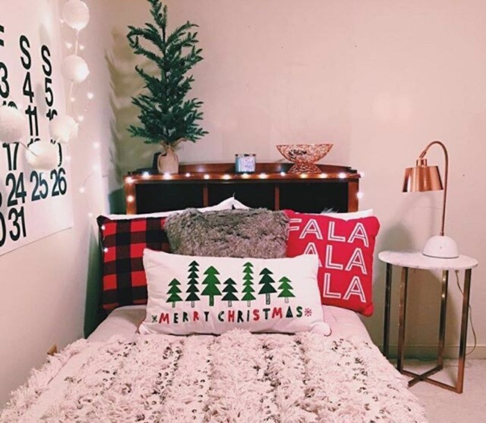 επίπεδη ιδέες διακόσμησης κορίτσια δωμάτιο διακόσμηση ιδέες tumblr Χριστούγεννα