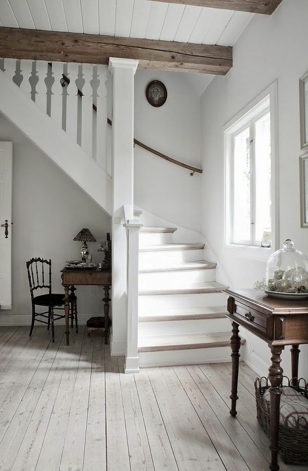 Appartement Cozy Decorating Stair Country Style