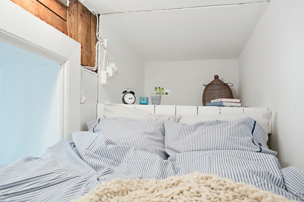 fladskandinavisk design soveværelse ideer seng