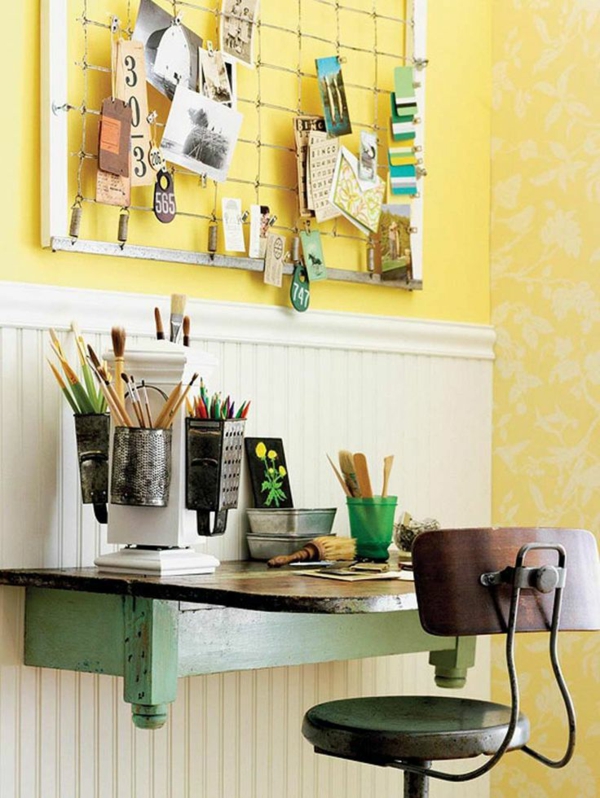 ideas de decoración para el hogar diseño de color amarillo