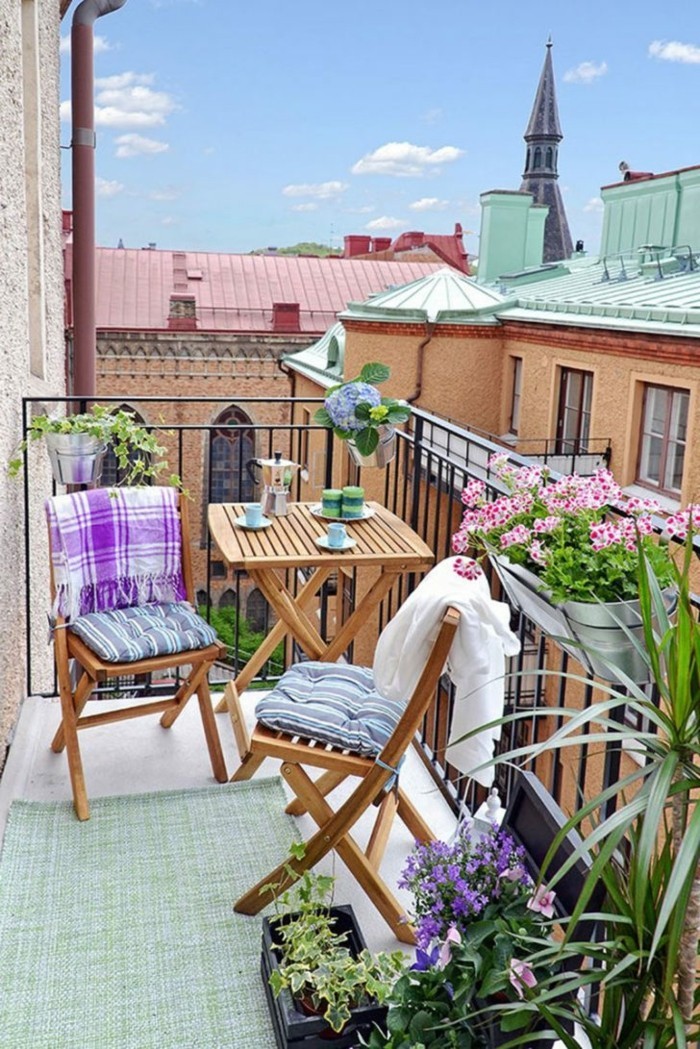 ideas para la decoración del hogar pequeño balcón encuadre parisino