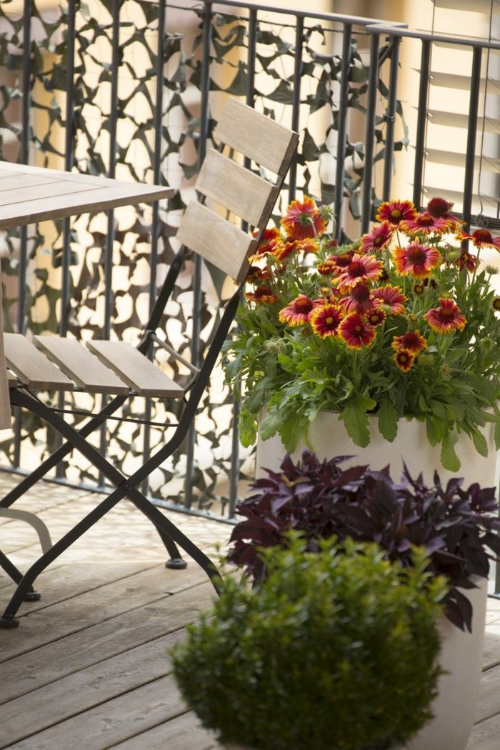 ideas para la decoración del hogar pequeño balcón forma plantas balcón muebles