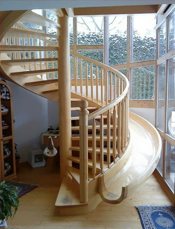 Escalera de caracol de escalera para instalación de apartamentos