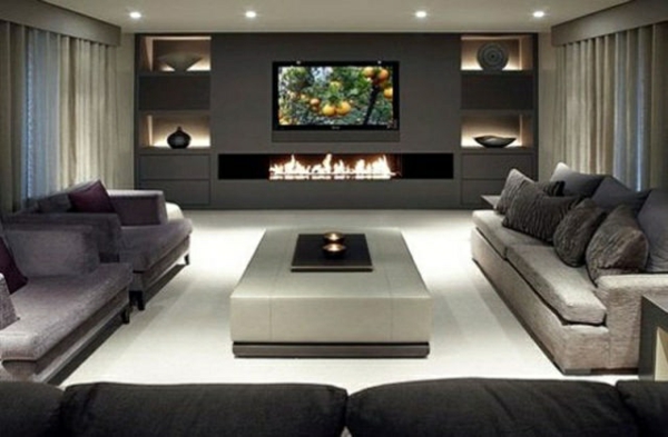 living room design ideas modern dark colors