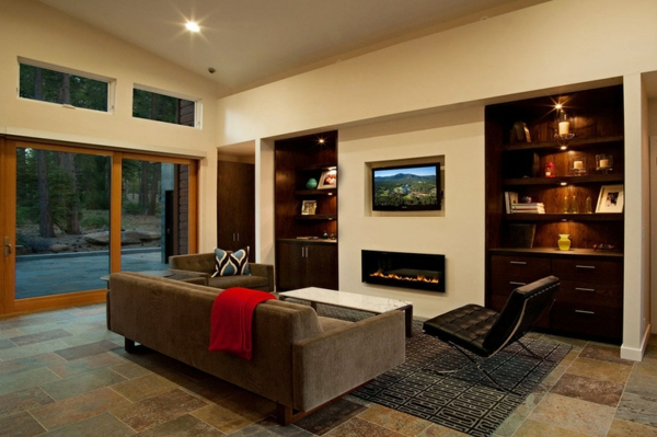 Obývací pokoj představí dlažbu v přírodním kameni