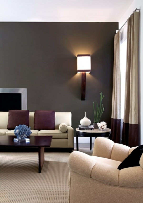 sala de estar paredes apliques sofás elegantes