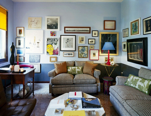 gyvenamasis kambarys sienų apdaila apdailos nuotraukos mėlyna spalva