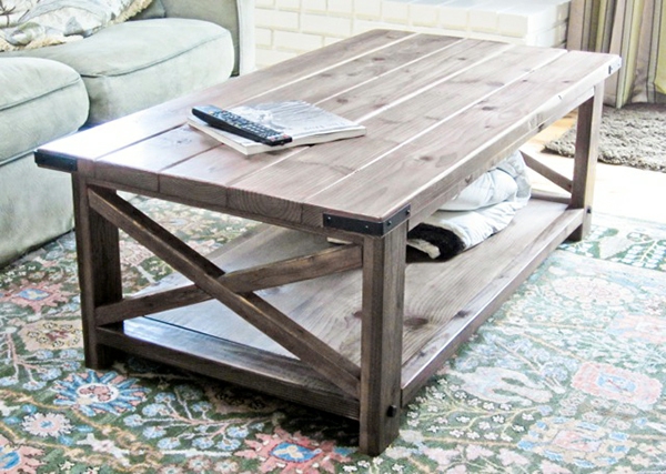 Stuebord bygge ditt eget salongbord på tre hyller