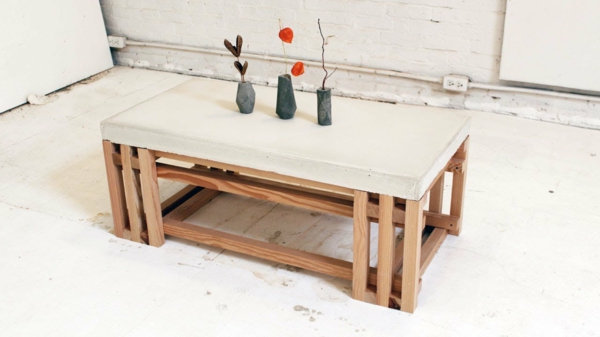 stue bord bygge seg kaffebord trebjelke ramme bygge