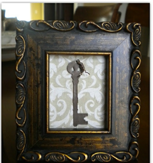 DIY decoration ideas for picture frame key