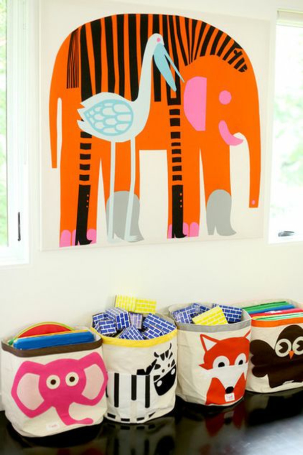 farve ideer børnehave mode væg decal elefant