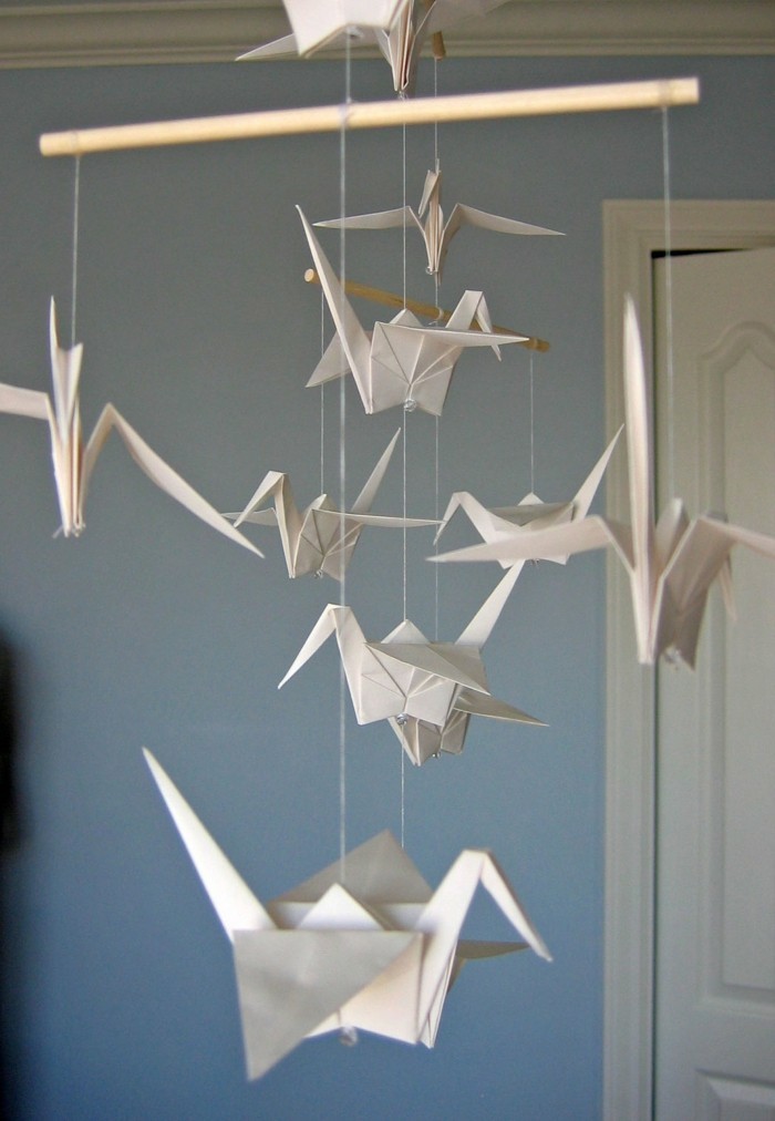 kambario dekoravimas diy mobilus bstalen su paukščiais