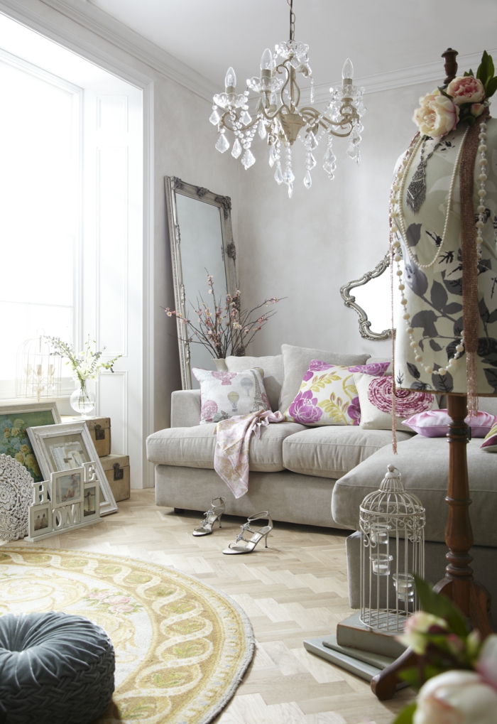 decorating ideas ideas living room round carpet flower pattern throw wall mirror winterly