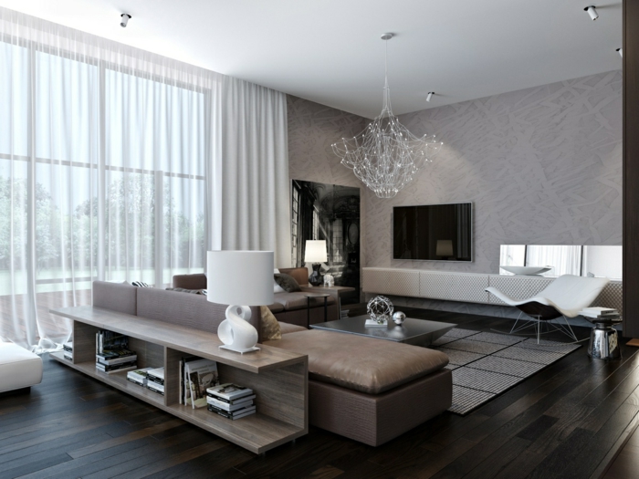 værelse møbler stue moderne komfortable smukke lysekrone