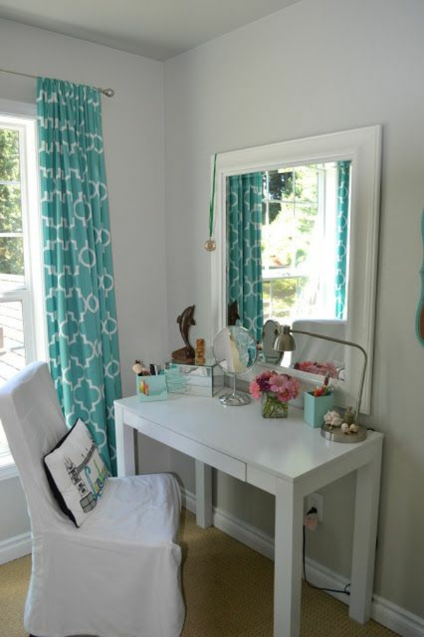 kambario dizainas jaunimo kambario veidrodžio staliuko kėdė